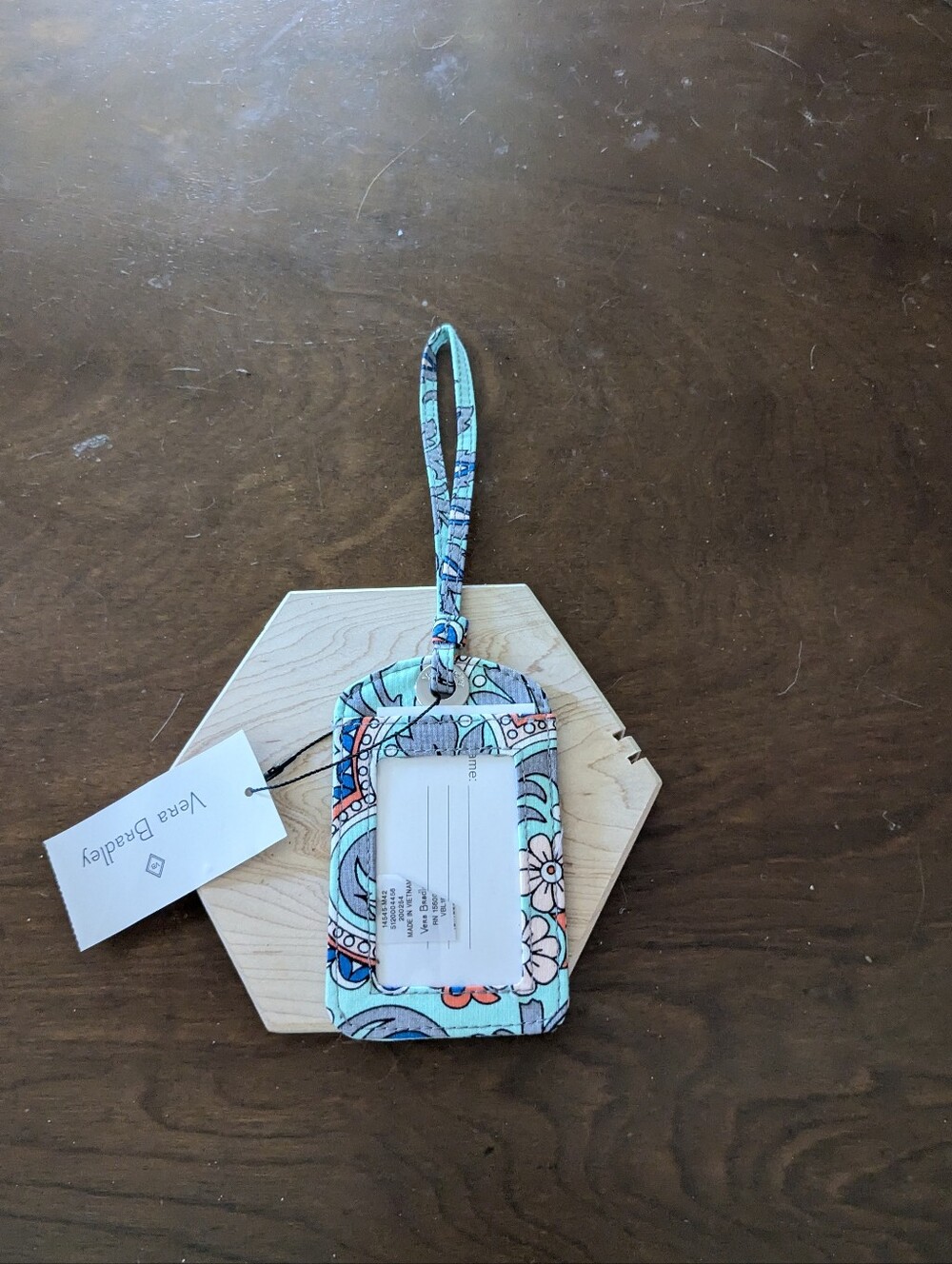 Vera Bradley Fan Flowers Luggage Tag - NWT, Retired
